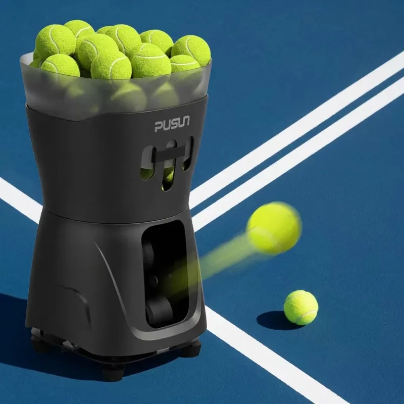 Airo NewChance PT-Mini Pro: Портативная умная машина для подачи теннисных мячей с функцией случайной подачи и вращения, вместимость 65 мячей, для дома