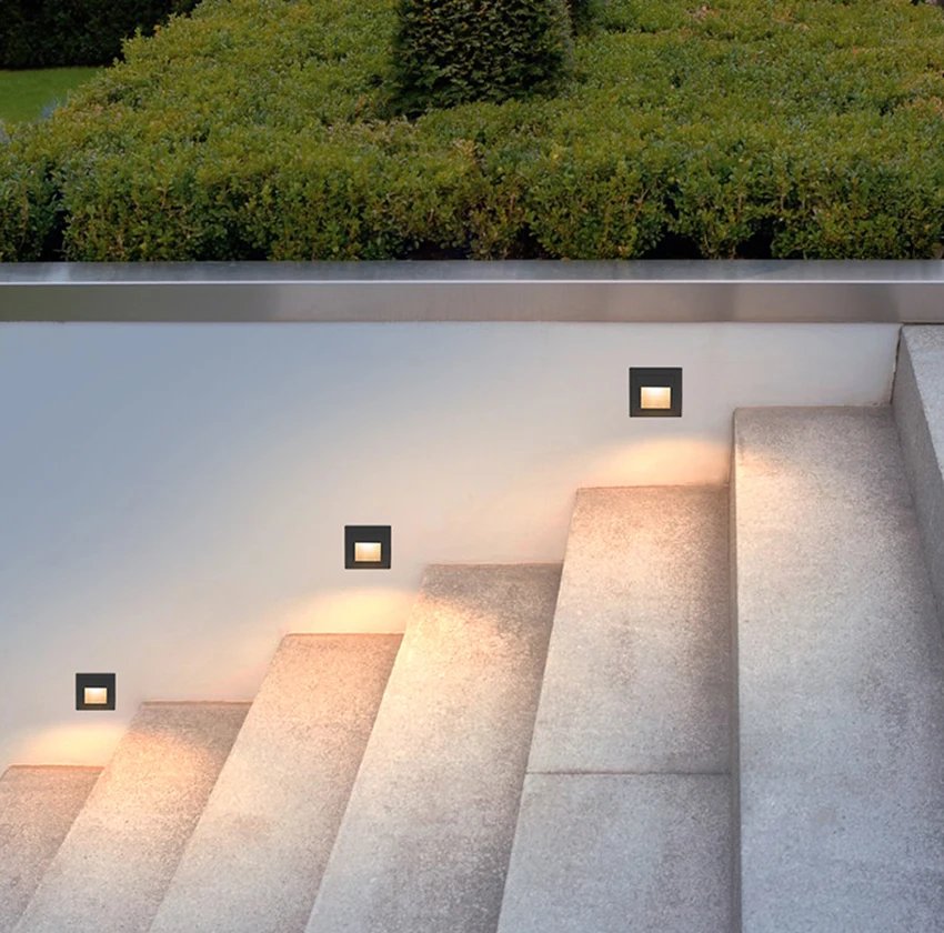 

LED Wall lamp Outside Stair Light Park Step Light Recessed Buried Lamp Indoor Outdoor Waterproof Staircase Step lights