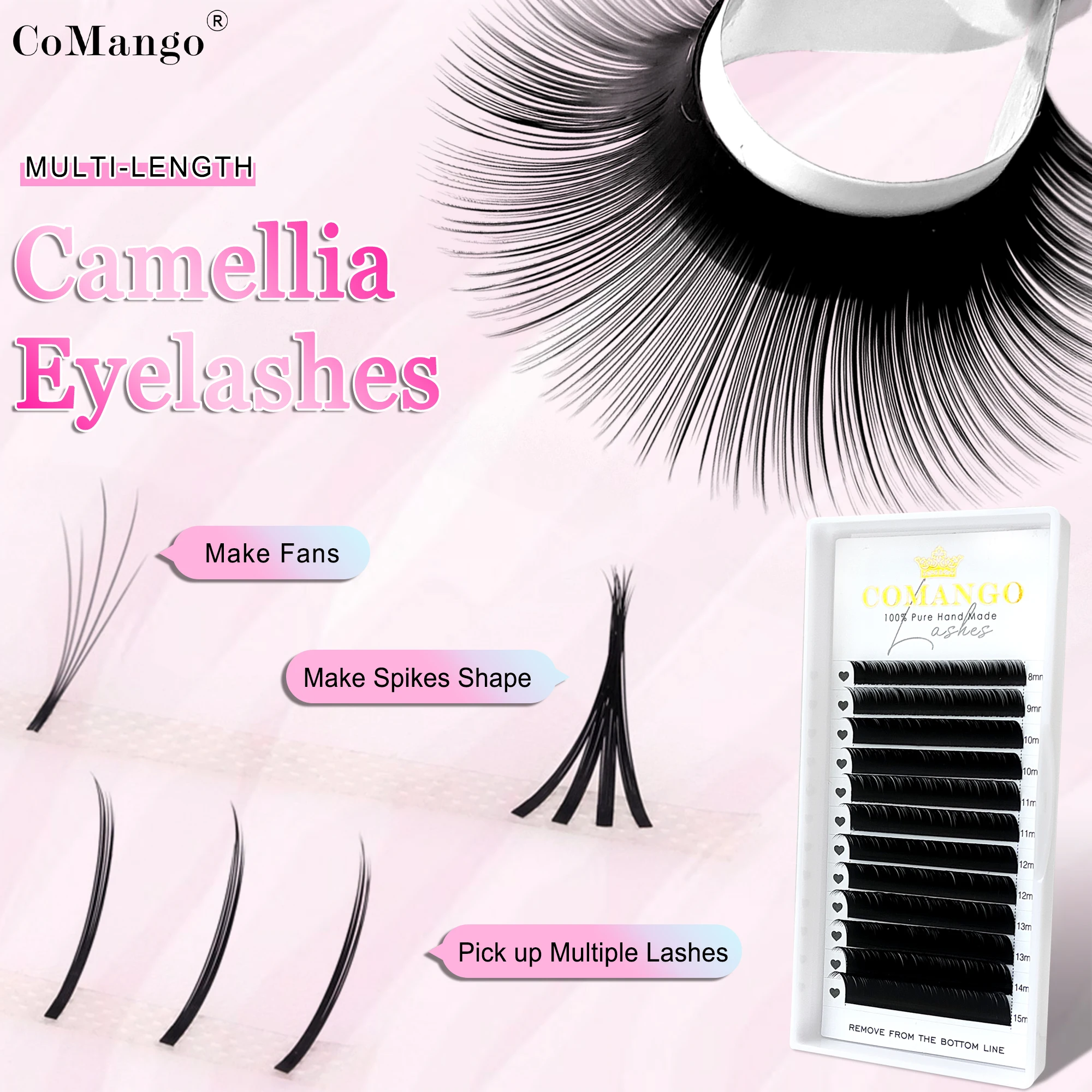 CoMango sivri kirpik uzatma bi - Eyelash Extension Natural Classic incelemesi ve fiyatı