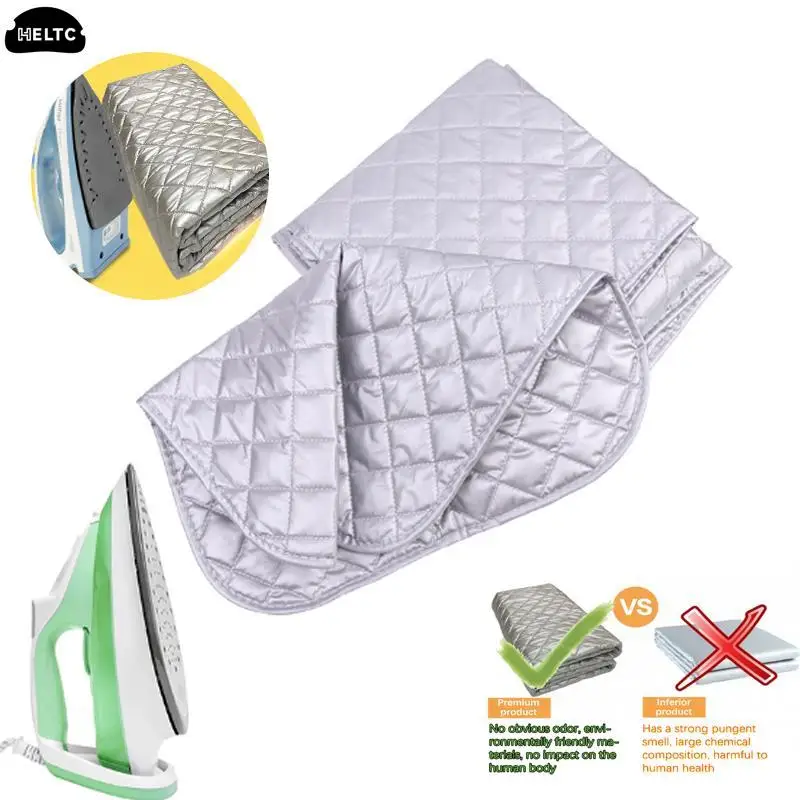 3ize Portable Table Top Ironing Mat Laundry Pad Travel Clothes Protector Board Press Heat Blanket Iron Board Alternative Cover