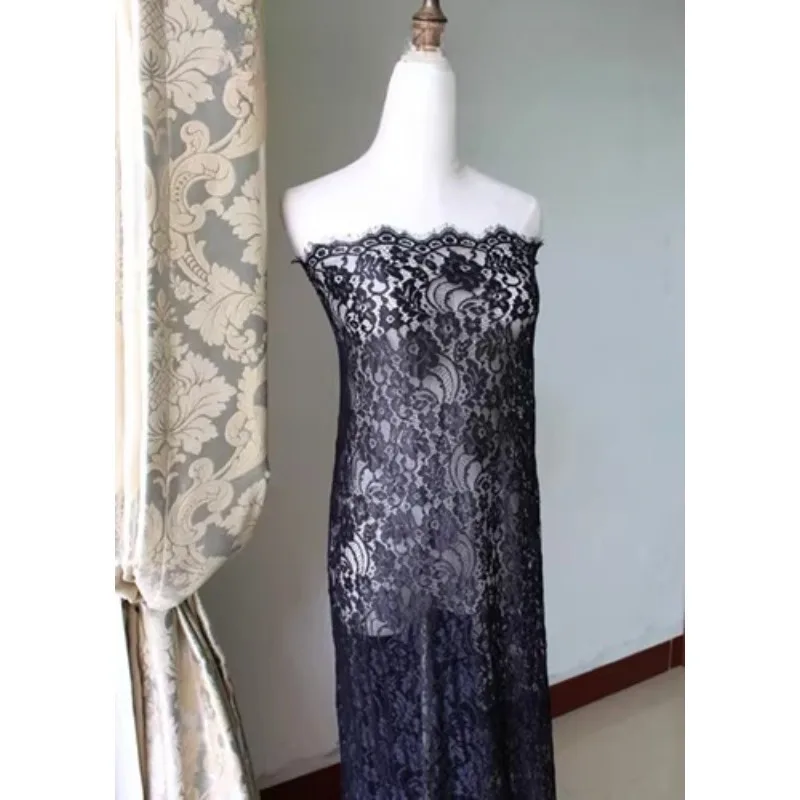 

3 Meters Long, New Bone Thread Lace Eyelash Decal Fabric Handmade DIY High-end Clothing Wedding Materials Decorative Accessories