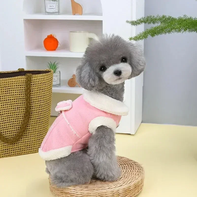 Inverno cão jaqueta de algodão quente roupas para cães de estimação para cães pequenos médios gatos filhote de cachorro casaco buldogue francês