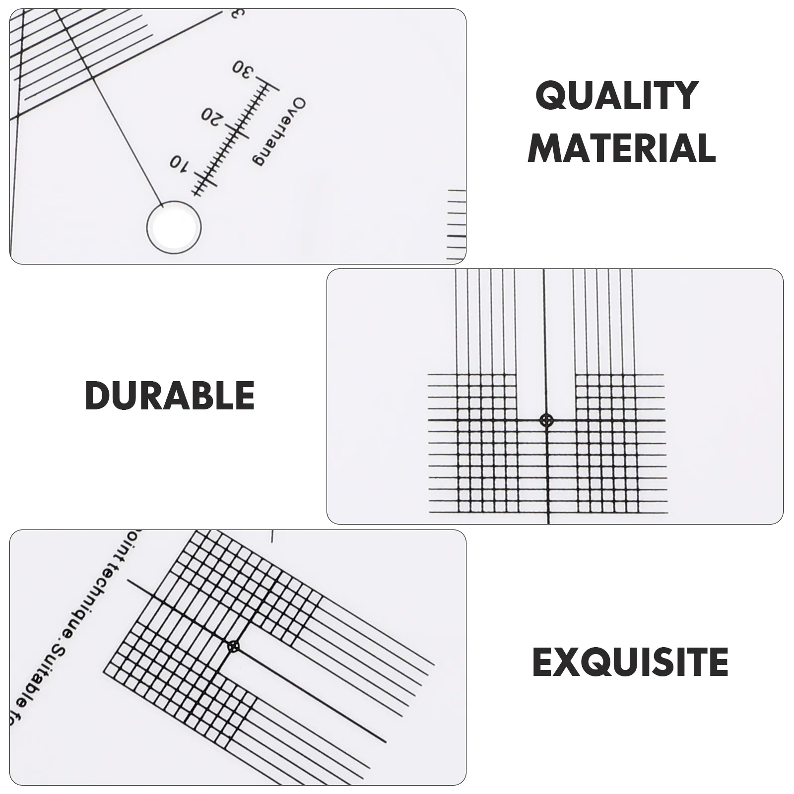 

Vinyl Record Player Acrylic Alignment Tool Durable Nonslip Calibration Distance Gauge Adjust Stylus Needle Head Music Supply