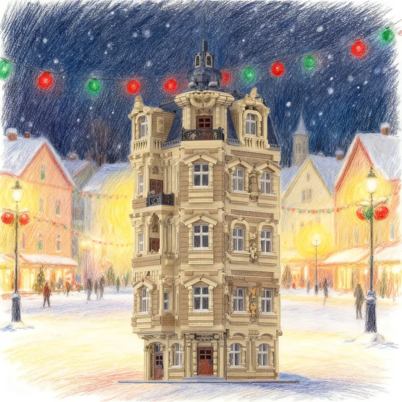 3270pcs MOC Floor Extensions For The Beaux Arts Streetscape Model Building Blocks Creative Display Gift Collectible Decor Kids