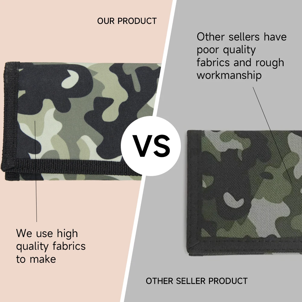 Camouflage  Wallets  For Men, Women and Kids Card Holder   Mini Wallet  Coin Money Bag Folding Wallet Gift