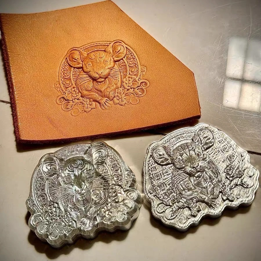 

70mm Size Animal Mouse Pattern Leather 3D Embossing Mold Leathercraft Carving Stamp Aluminum Alloy Stamping Molds Tools Pressing