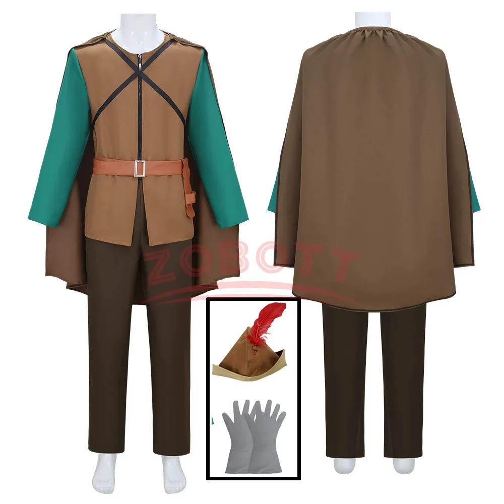 

6PCS Hunter Humbert Cosplay Animation Adult Halloween Warrior Archer Adult Outfit Halloween Carnival Party Performance Glove