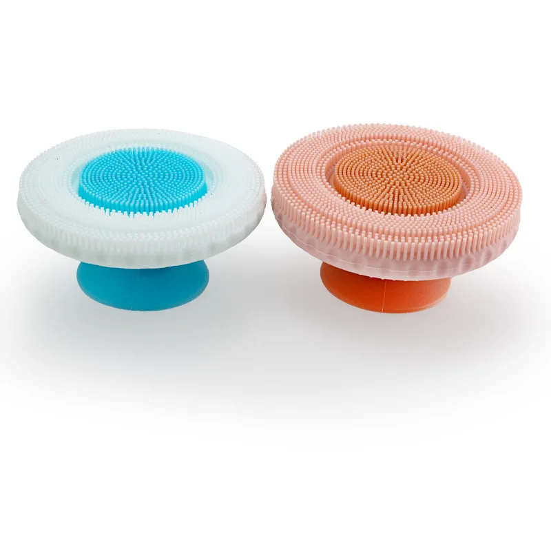

2 in 1 Silicone Facial Brush Soft Face Scrubber Deep Clean Exfoliator Massage Skin Care Tool Soft Manual Face Brush