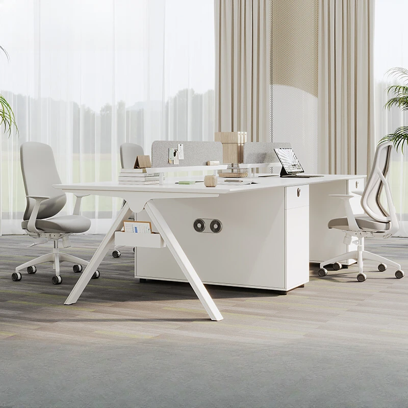 

Designer European Office Desk Conference Minimalist Mobile Reception Office Desk Secretary Unusual Metal Escritorio Furniture