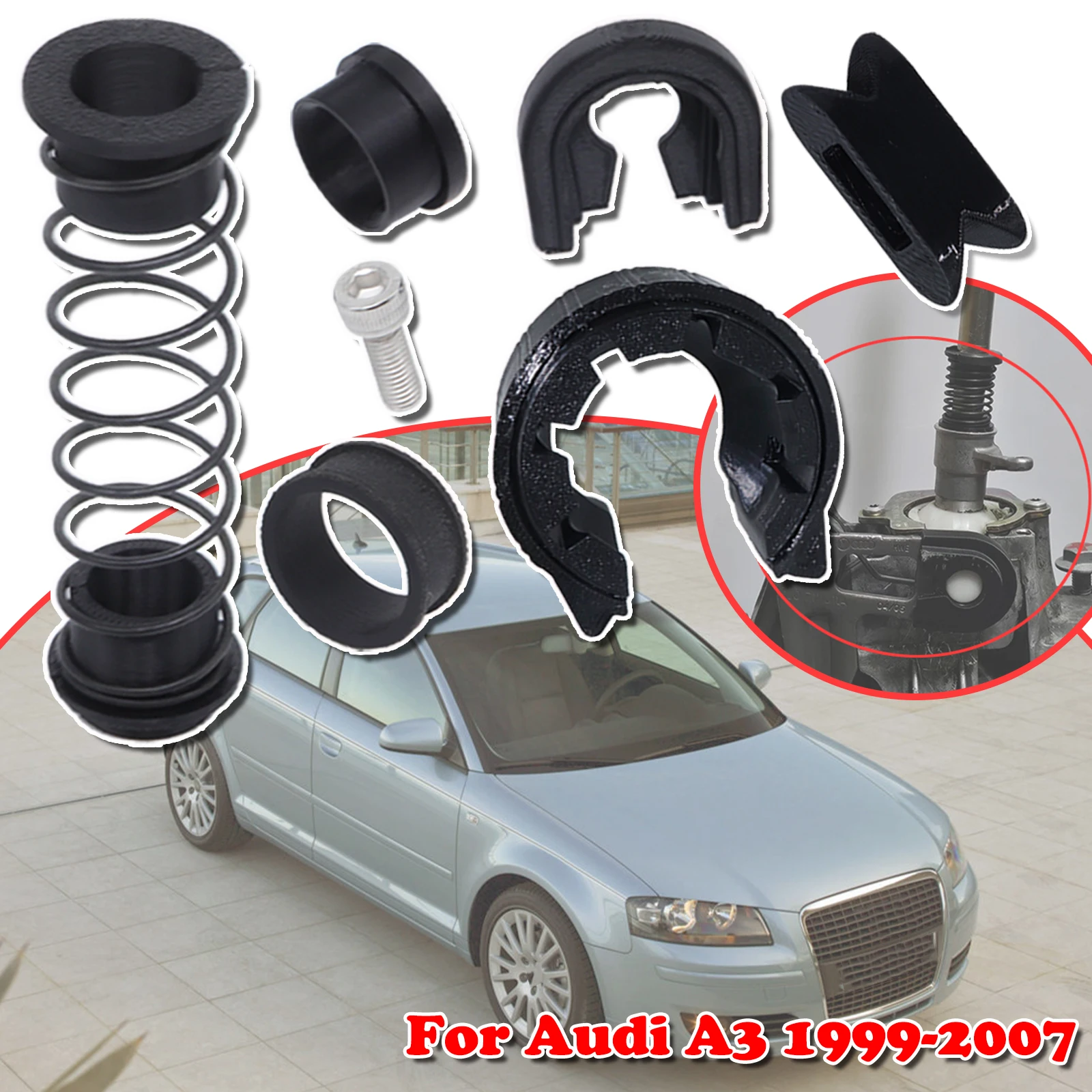 

Upgrade Enhanced For Audi A3 Gearbox Repair Kit Manual Trans Shifter Gear Lever Spring Bearing Shifter Bearing 1999 2000 - 2007