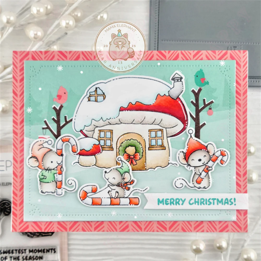 عيد الميلاد الإطار الإبداعية تخفيضات الصلب يموت قطع معدنية يموت وختم DIY بها بنفسك ألبوم سكرابوكينغ ورق الحرف بطاقة الديكور جديد