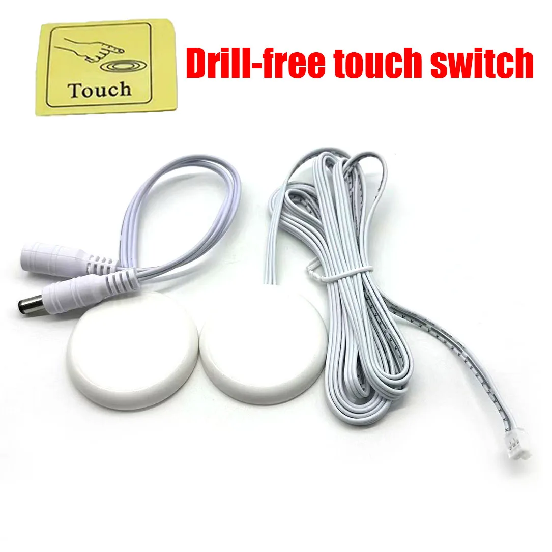 

Penetrable Wood Panel Wireless Touch Sensor LED Light Switch 5A DC 12-24V 60/120W Hand Sweep Control Dimmable Touch Dimmer