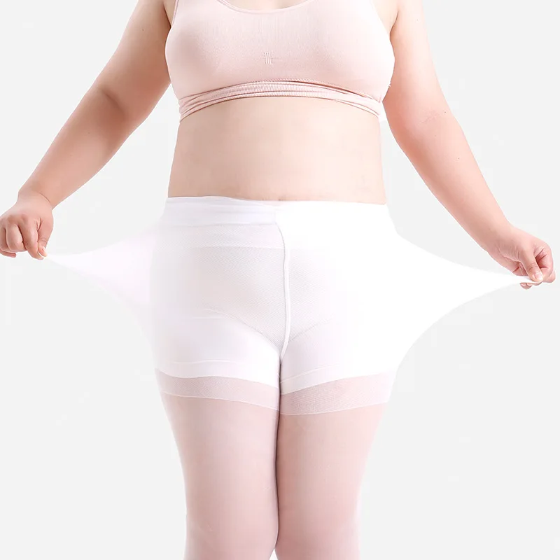 Damen Übergröße 20 Denier Transparente Strumpfhose mit Hoher Taille, Nylon-Strumpfhose, Superelastisch XL-4XL, Große Größen für Kräftige Damen bis 150kg/330lbs – Detail 32