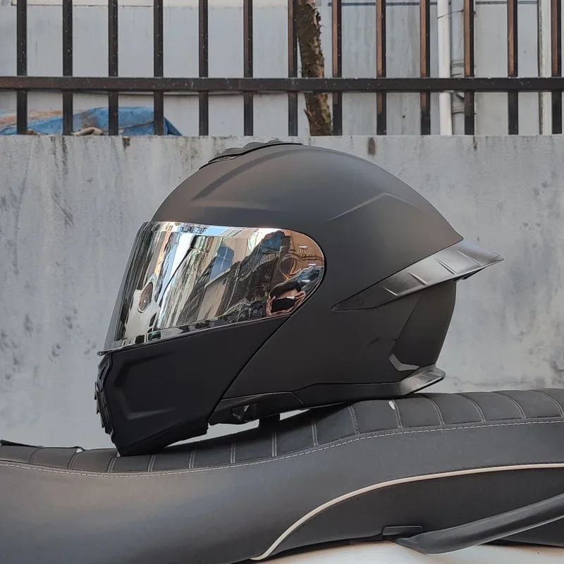 

Orz Motorcycle Helmet Open Face Helmet Dual Mirrors Tail Wing Semi Covered Bluetooth 3C Certified Comprehensive Protection