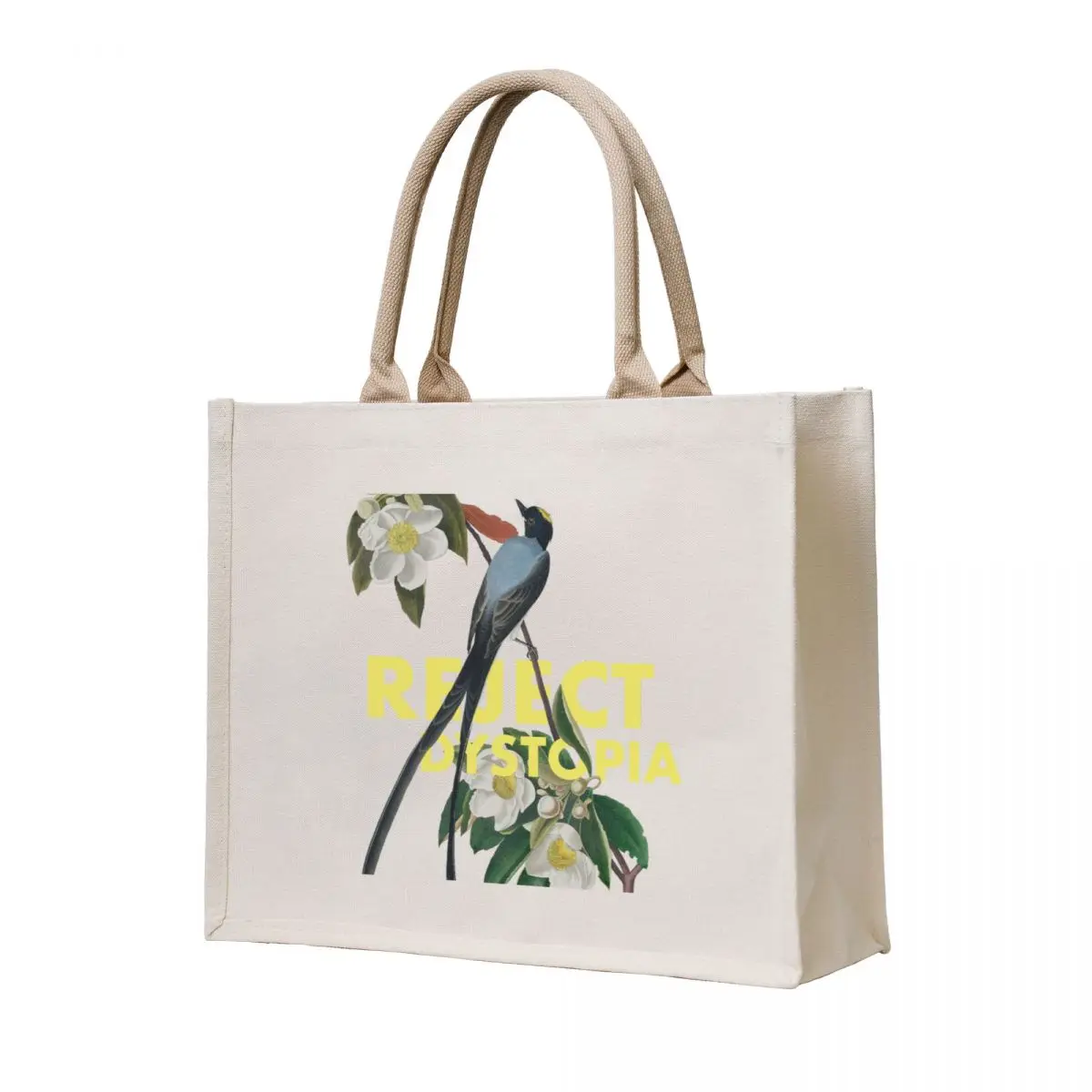 

REJECT DYSTOPIA - solarpunk Tote Bag Canvas canvas tote personalized tote