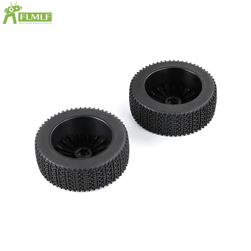 Off-road Small Nail Tire Assembly 2PC for 1/5 Scale Rc Car Gas ROVAN ROFUN D5 F5 RF5 MCD XS5 RR5 Truck Parts