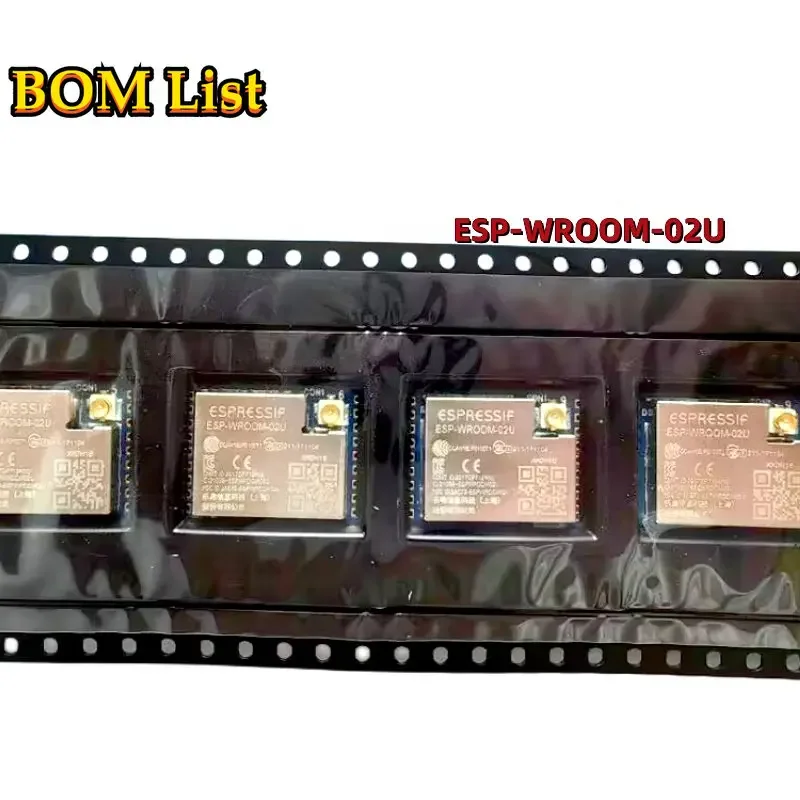 ESPRESSIF ESP-WROOM-02U 2MB ESP-WROOM-02U 4MB ESP-WROOM-02U-N4 Módulo Wifi 2.4G en ESP8266EX chip conector de antena IPEX