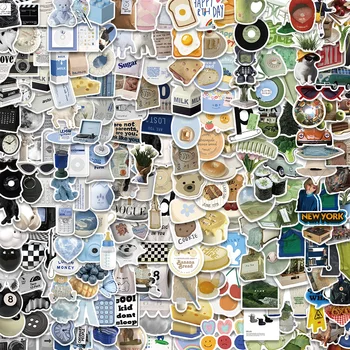 Mode moderne Ins Style autocollants esthétique Simple bricolage Graffiti décalcomanies pour enfant ordinateur portable réfrigérateur bagages cahier autocollant étanche