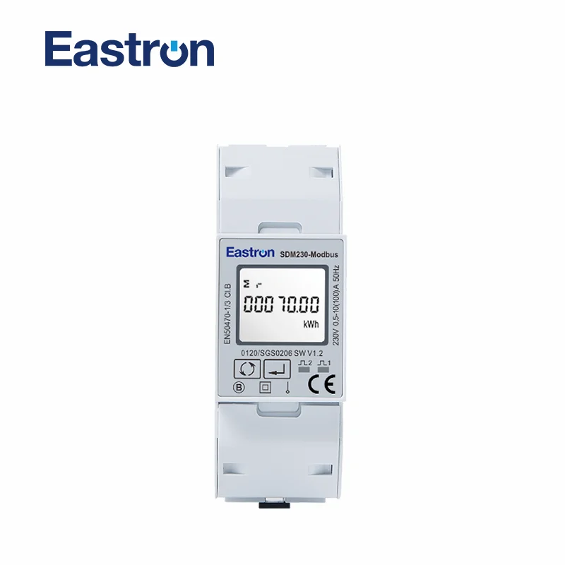 

SDM230-Modbus 230V MID Singe Phase Energy Meter, Pulse/Modbus Output, RS485, Remote Communicate with Other AMR/ SCADA Systems