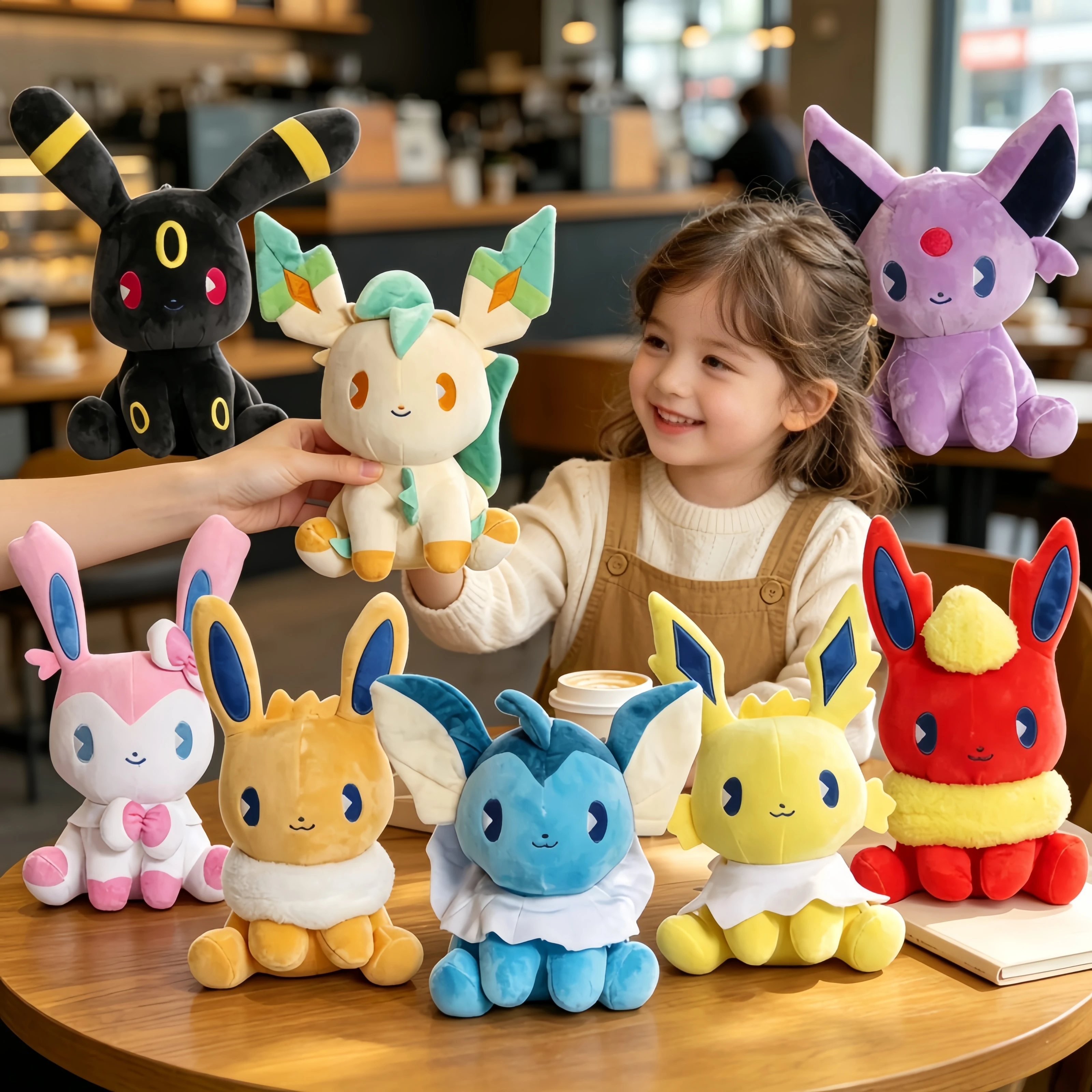 ensemble-complet-a-vendre-peluches-pokemon-eevee-family-evolution-flareon-vaporeon-jolteon-umbreon-glaceon-leafeon-sylveon