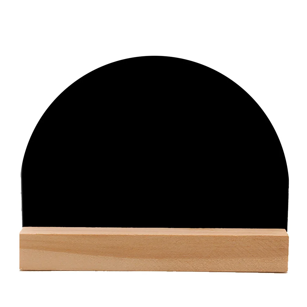 

4Pcs Mini Blackboard with Base Dual Side Writing Board Easy Wipe Clean Desktop Ornament for Crafts DIY