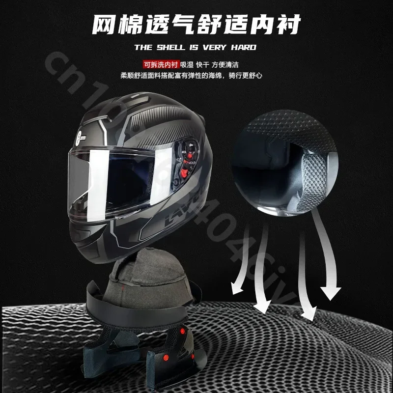 DOT Certified Capacete Motorcycle Full Helmet All-season Universal Battery Electric Vehicle Helmets Cascos Para Motos