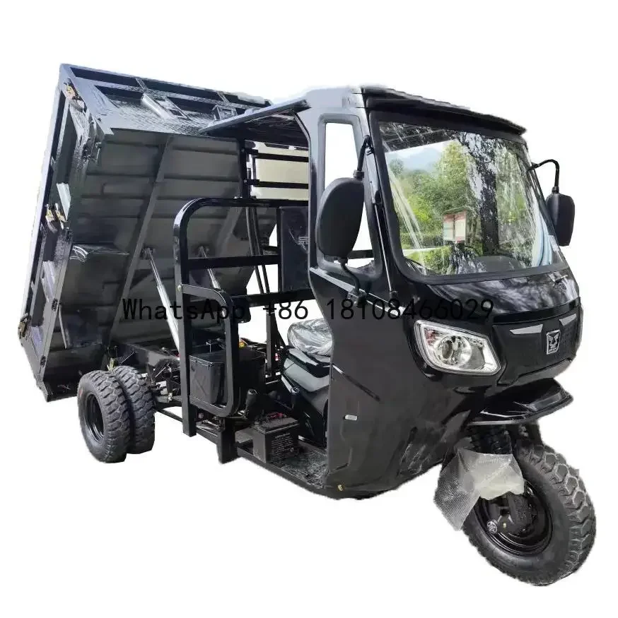 QSF Factory High Quality 300cc Motorized Tricycle Cargo Trike Bike Loader UTV 200cc Engine 250cc Petrol Gasoline Three Wheels