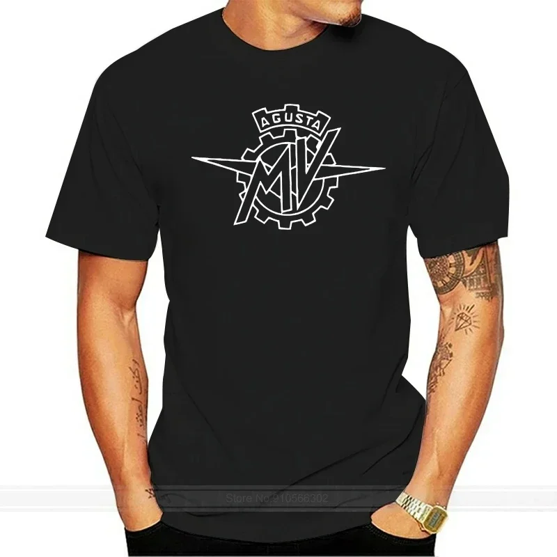 MV a-Agusta Brutale Motor Logo Black T-shirt Men T Shirt S To 3XL Round Collar Short Sleeve Tee Shirts Top Tee