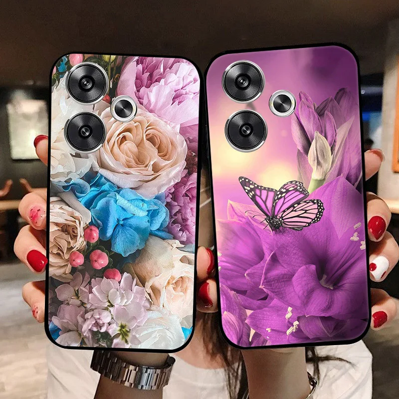 For Xiaomi Redmi 13 Case Soft Silicone Back Cases for Xiaomi Redmi 13 4G Phone Cover Redmi13 2024 4G Full Protection etui Funda