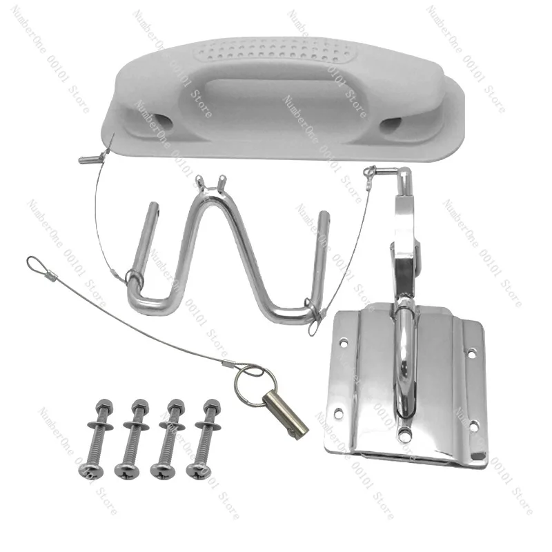 Marine accessories, new stainless steel docking bracket combination, boat davit set, marine yacht hardware accessories