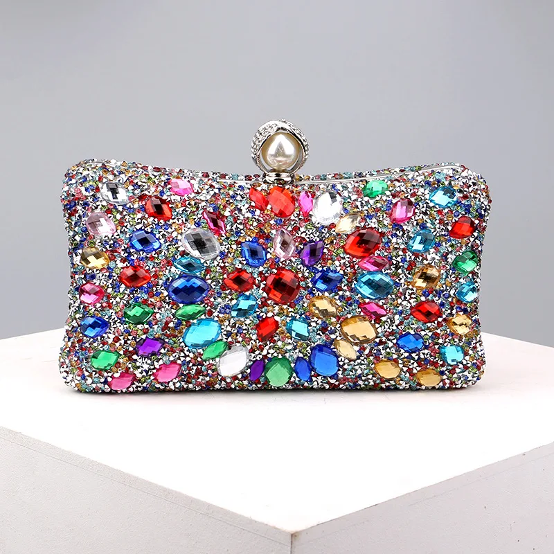 women green Crystal Luxury Diamond Clutch Bag champagne Party Wedding Purse Bridal Handbags Ladies Evening Golden Shoulder Bags