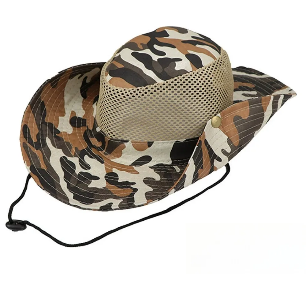 Camouflage Bucket Hat Summer Men Military Tactical Hats Outdoor Hunting Hiking Fishing Camping Fisherman Cap Jungle Invisible