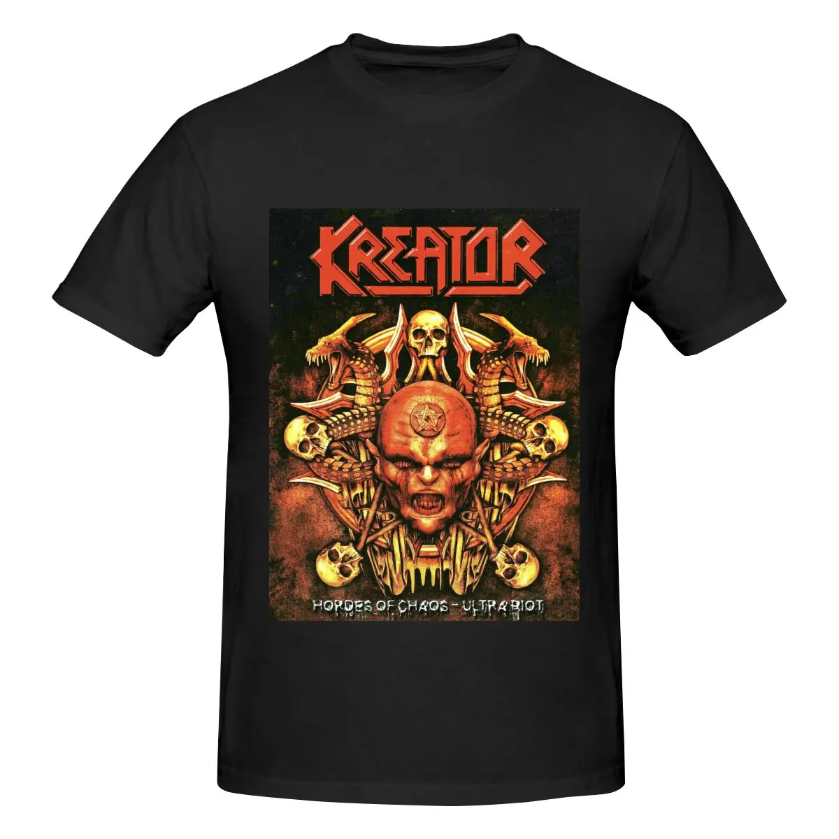 Similar-Kreator-Style Luxury T Shirts for Men Summer Print Shirt Cotton High Quality Clothing Streetwear S-6XL