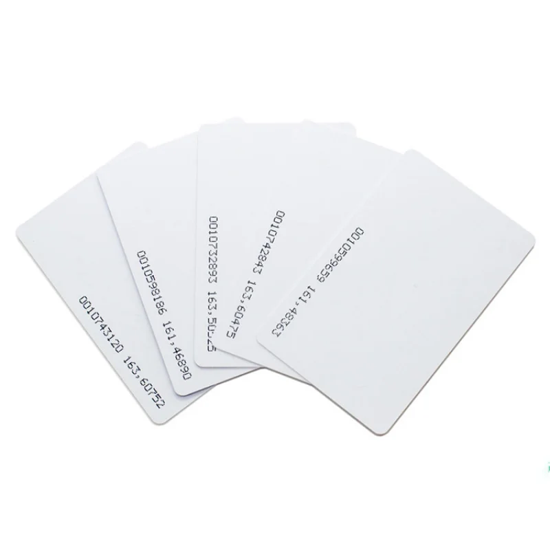 100pcs CR80 30mil Blank White PVC Plastic Card Standard CR80 Size White Printable Inkjet Polycarbonate PVC Blank Chip Card