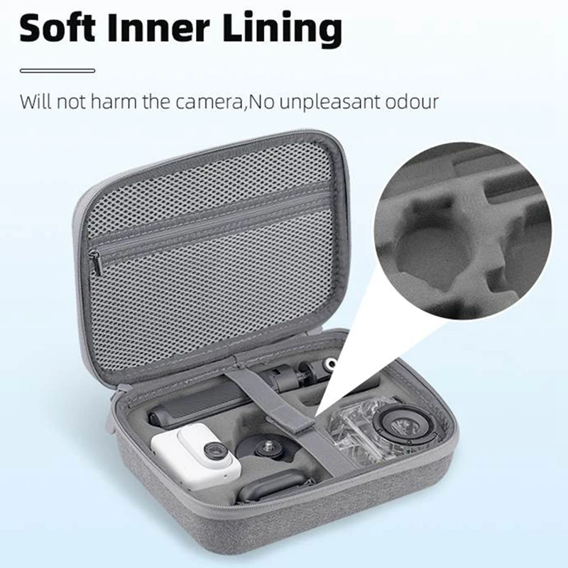 สำหรับกระเป๋า Insta360 GO 3ใบกระเป๋ากล้องแอคชั่นเคสพกพากล้องถ่ายรูปแบบพกพาเปลือกแข็งชิ้นส่วนกระเป๋าเก็บของ