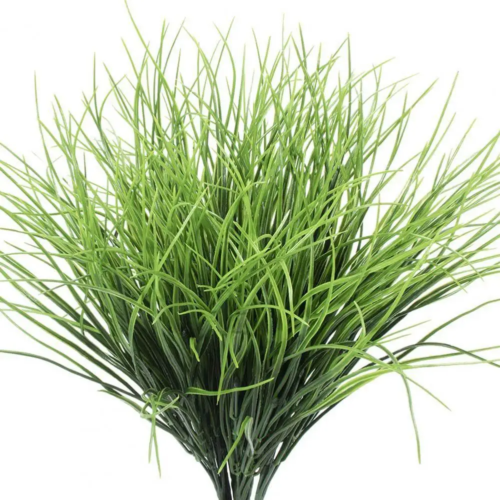 Artificial Plant Realistic Artificial Grass Flower Arrangements for Home Decor Set of 5 7 Branches Decorative Plants No Watering