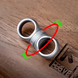 Titanium Key Chain Rotary Spin Rotation for Car Key Ring Connection Holder EDC Keychain Buckle Accessories Male Gift Wholesale