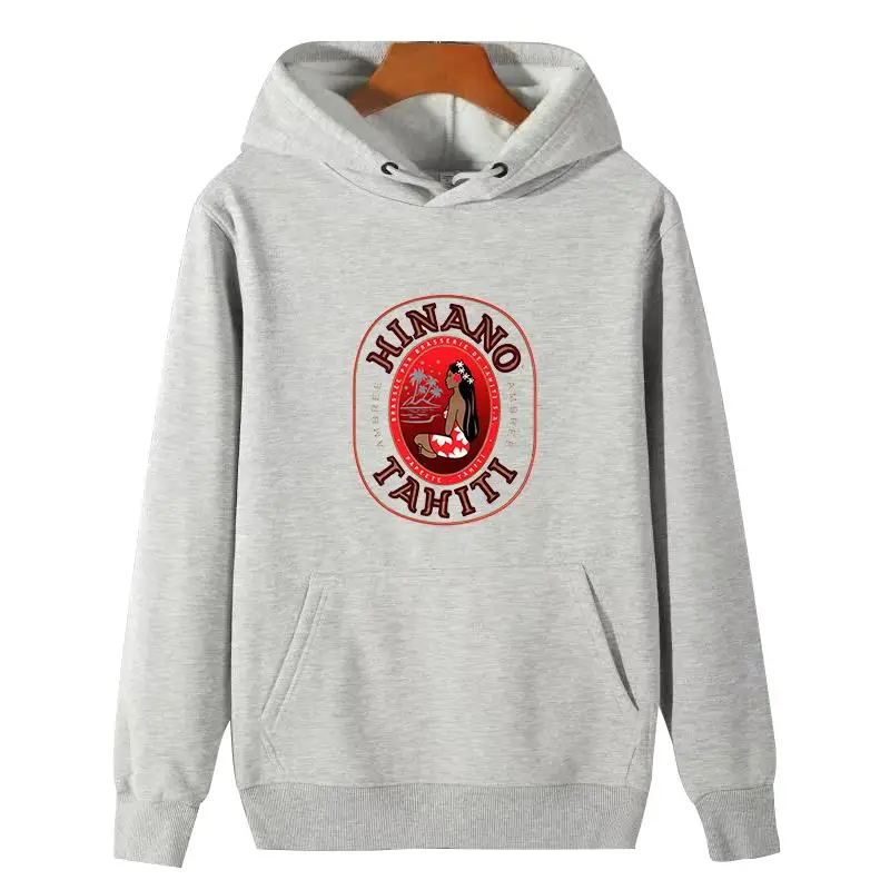 

Hinano Beer Papeete Tahiti Polynesia graphic thick sweater hoodie Hooded sweatshirts cotton winter fleece hoodie Man sweatshirts