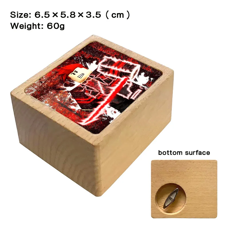 

Kawaii Cartoon Game Roblox Anime Music Box Cartoon Wooden Hand-Cranked Musical Box Desktop Decoration Children Birthday Gifts