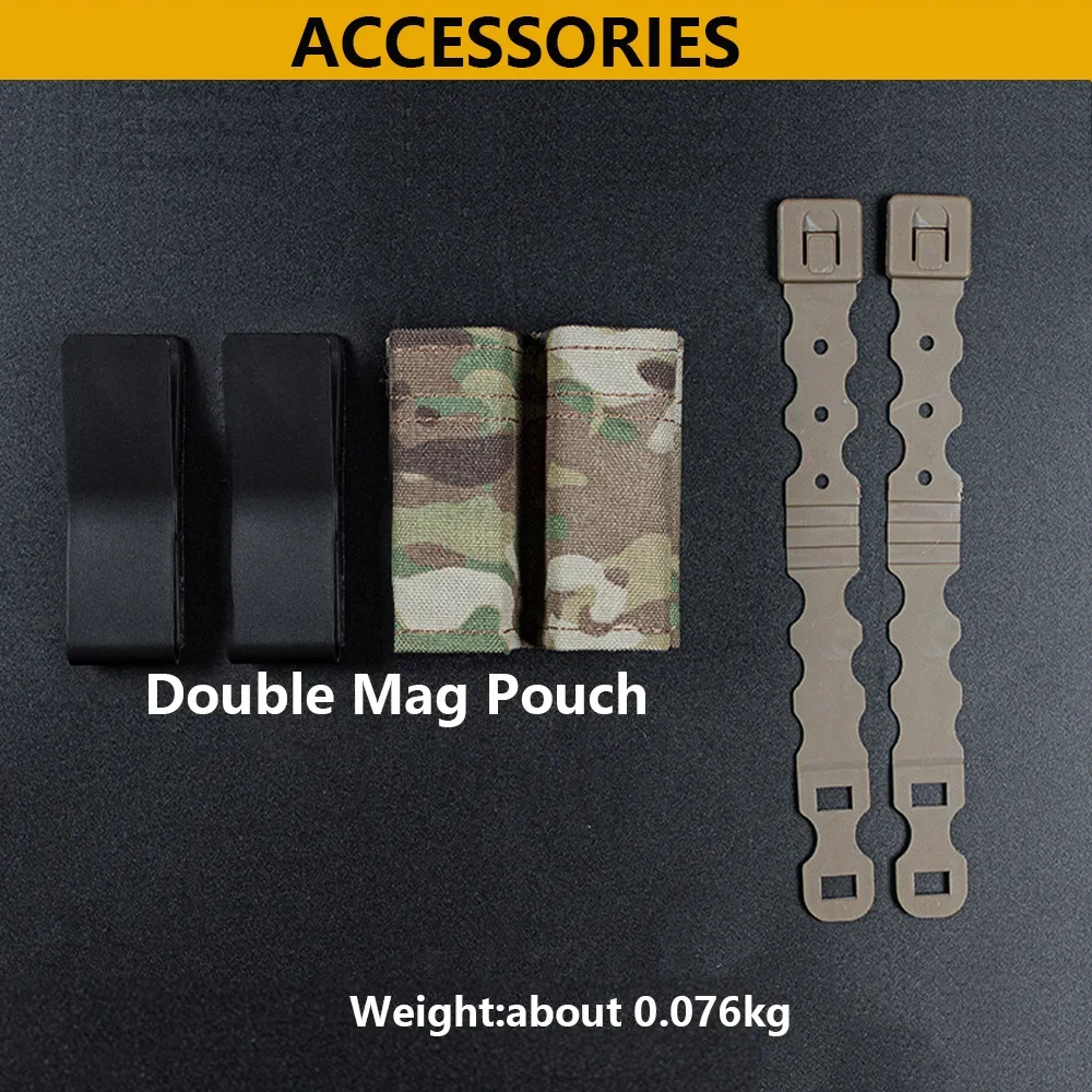Hunting pistol magazine bag FAST 9mm single Mag bag double Mag hunting air gun holder with nylon support clip
