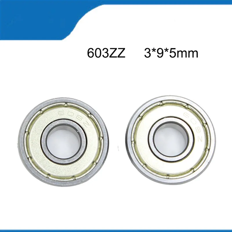 

603ZZ подшипник флейта (5/10 шт.) 3x9x4 мм радиальный подшипник 603ZZ качественные инструменты для вала 603ZZ металлический герметичный подшипник