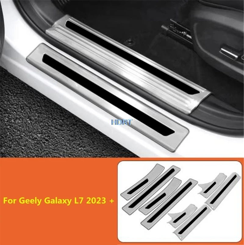 

Car Style Protector Decoration Accessories Exterior Sticker For Geely Galaxy L7 2023 + Door Sill Scuff Plate Trim Welcome Pedal