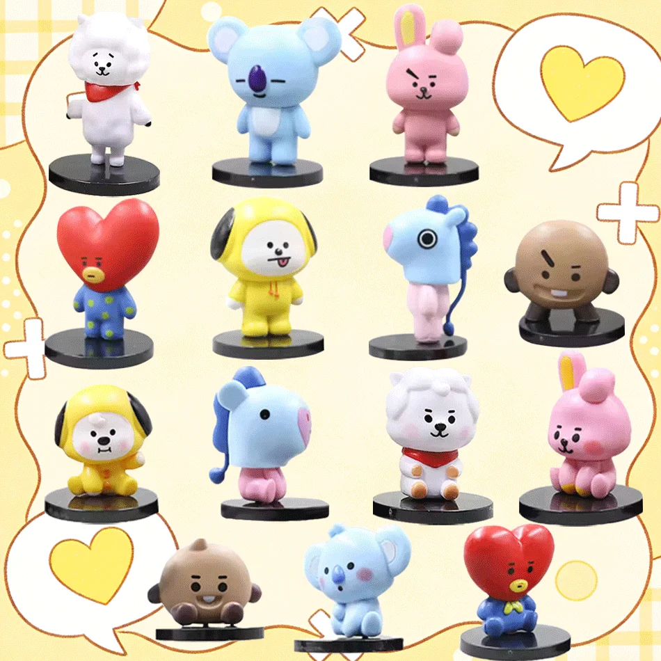 7/14 stücke B/T/21 Funktionale Puppe Tata Chimmy Kreative Ornamente Interaktive Vollen Satz Action Figur Spielzeug Mädchen Urlaub geschenk