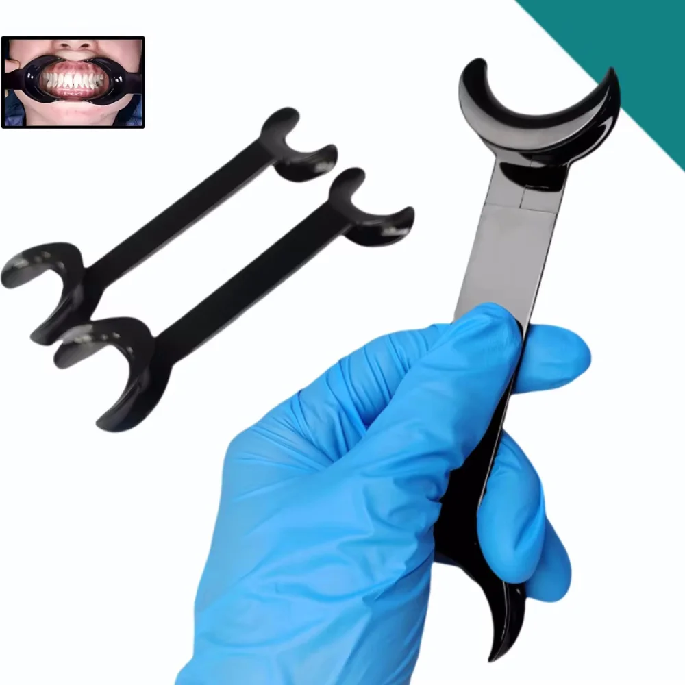 4Pcs T-Shape Double Head Dental Retractor - Orthodontic Cheek Lip Mouth Opener for Dental Procedures & Clinic Tools