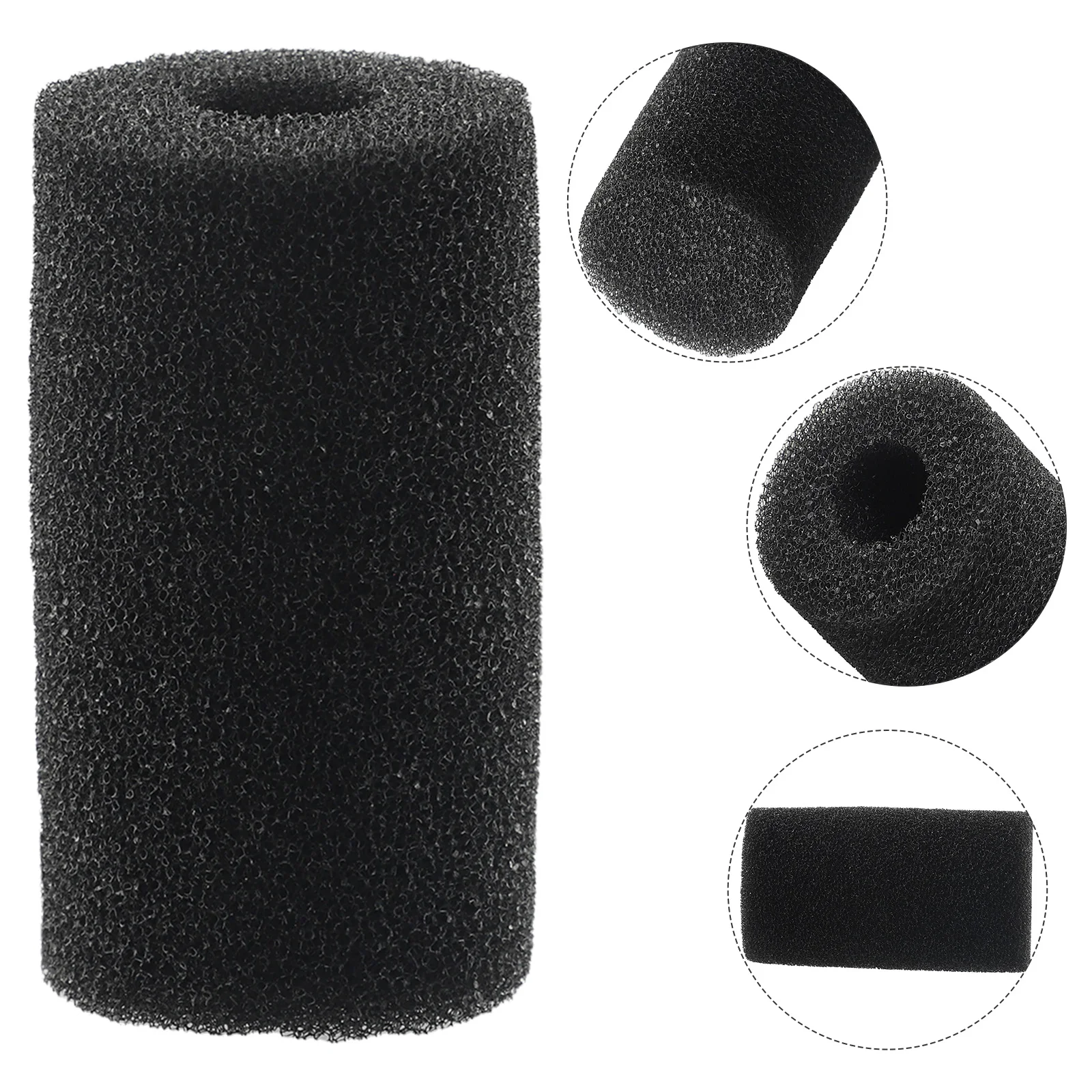 Protección cubierta de filtro de acuario camarones algodón pecera red estanque esponja protectora 8,7x5cm bioquímico práctico