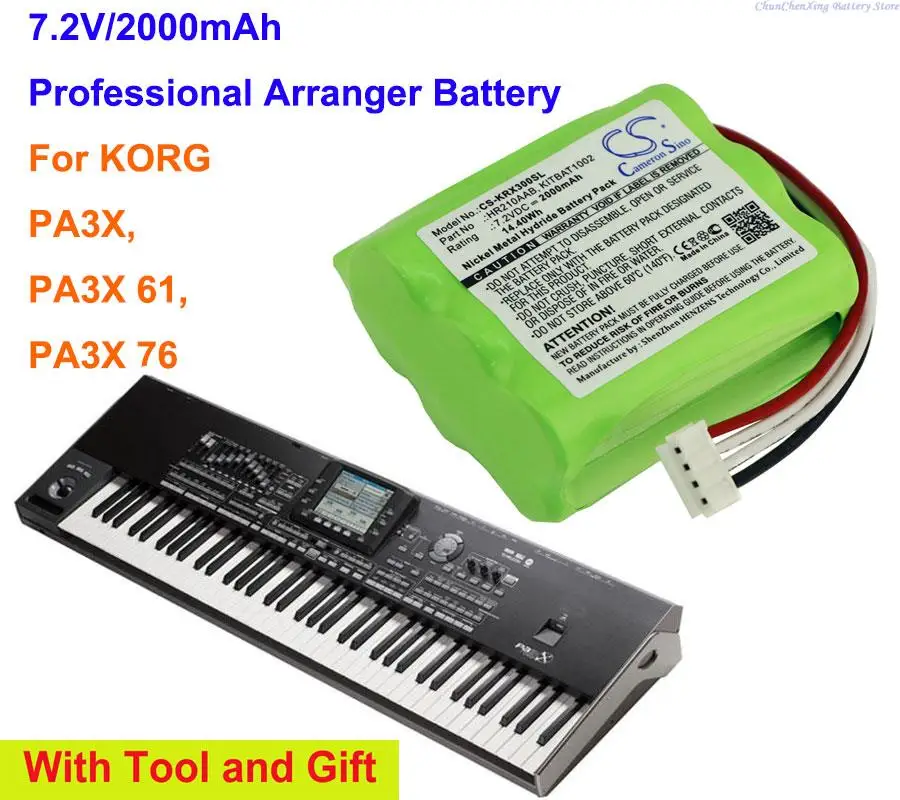 

OrangeYu 2000mAh Professional Arranger Battery HHR210AAB, KITBAT1002 for KORG PA3X, PA3X 61, PA3X 76