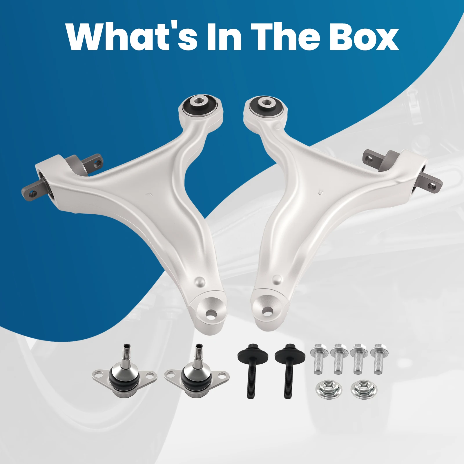 

Комплект из 4 передних нижних рычагов подвески с шаровыми опорами для VOLVO V70 2001-2005, XC70 2003-2007 (только для полноприводных моделей)