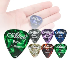 6/12pcs Alice Celluloid Guitar Picks Plectrum Mediator Random Color 0.46/0.71/0.81/0.96/1.2mm Guitar Accessories