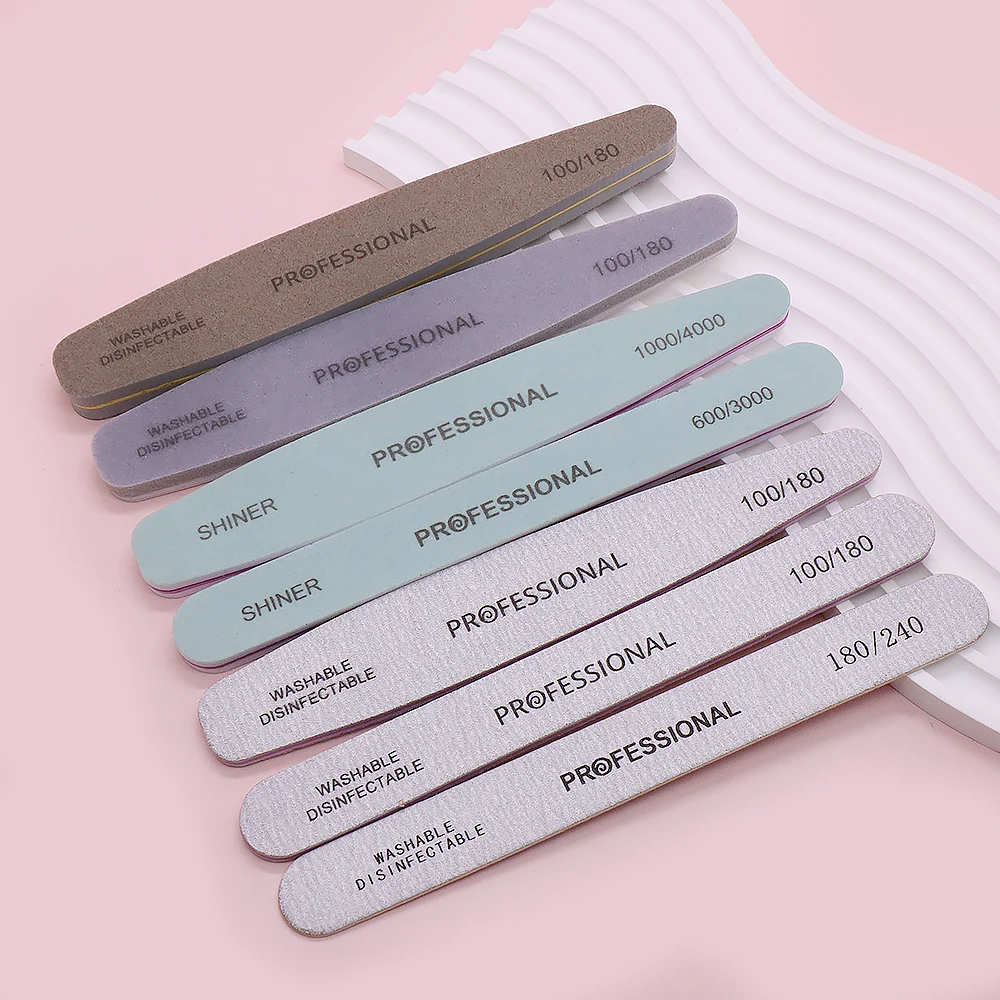 7-teiliges Nagelpflege-Set, Maniküre-Set, Nagelfeile, Polierer, Nagelzubehör, Werkzeuge für Press-On-Nägel