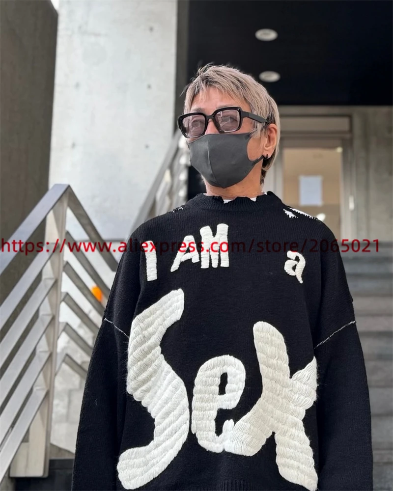 Maglione Black Hole SAINT Pistols Uomo Donna Felpe in maglia girocollo versione superiore 1:1